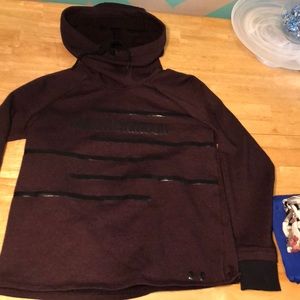 Purple and black under armour hoodie